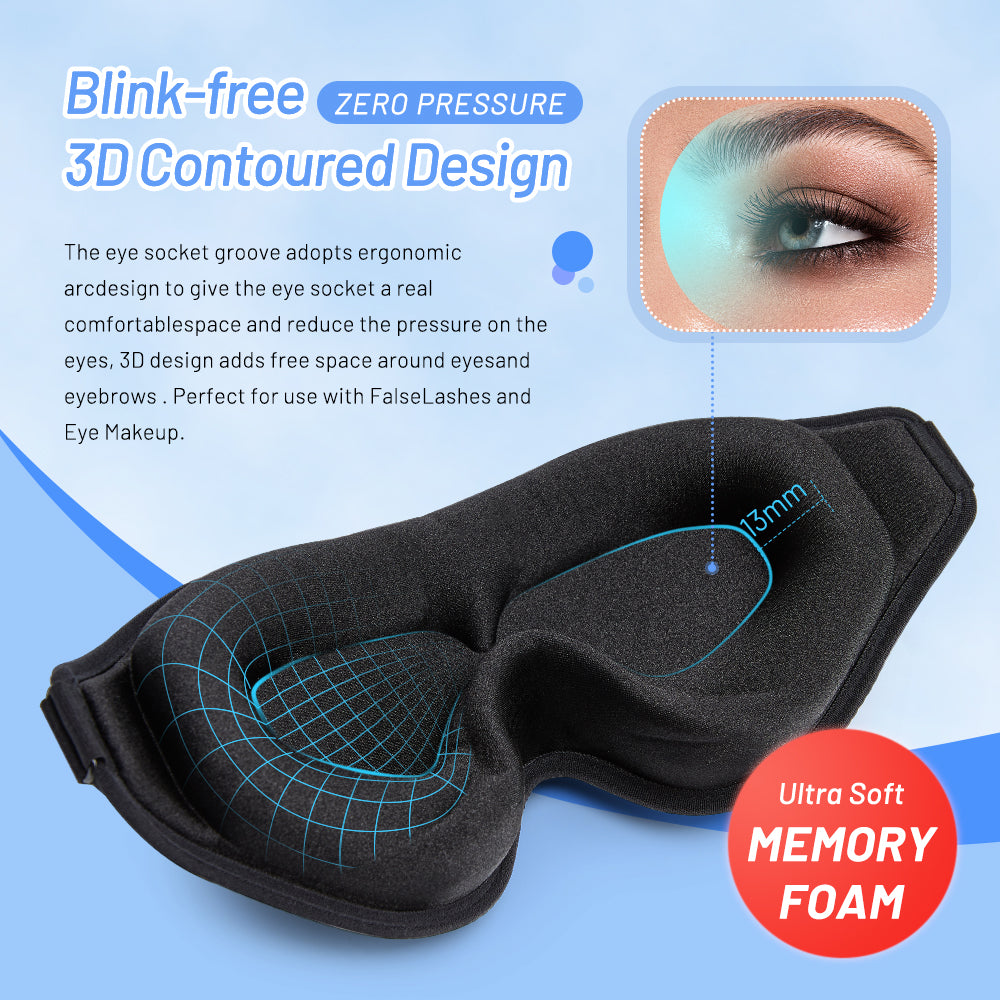 Wellora 3D Memory Foam Sleep Mask